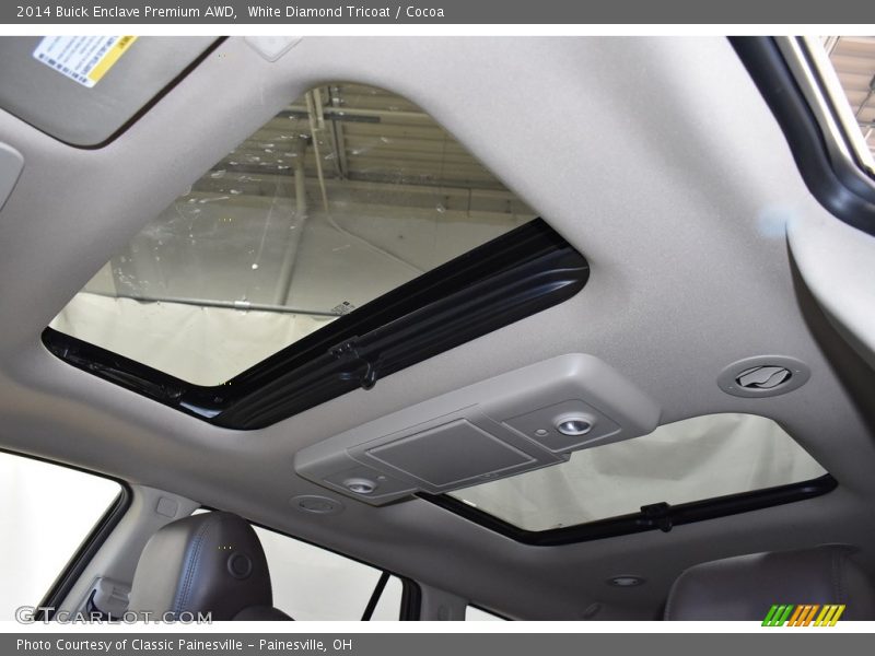White Diamond Tricoat / Cocoa 2014 Buick Enclave Premium AWD