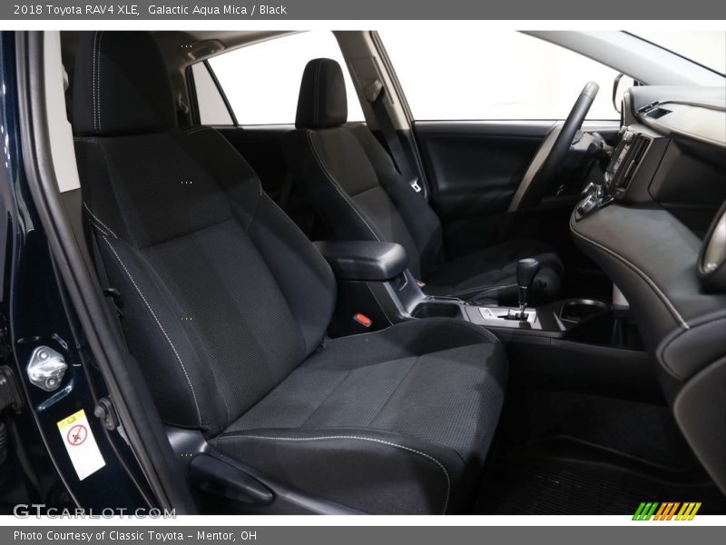 Galactic Aqua Mica / Black 2018 Toyota RAV4 XLE
