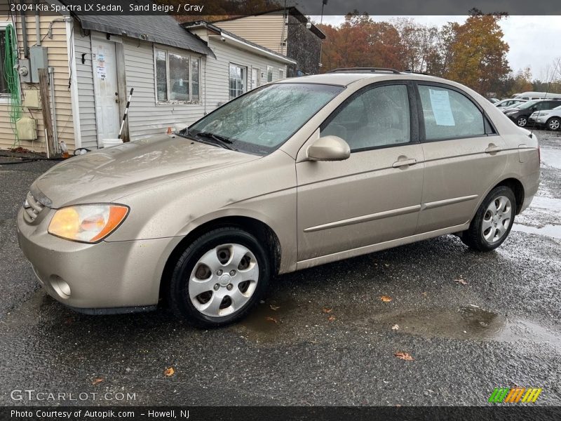 Sand Beige / Gray 2004 Kia Spectra LX Sedan