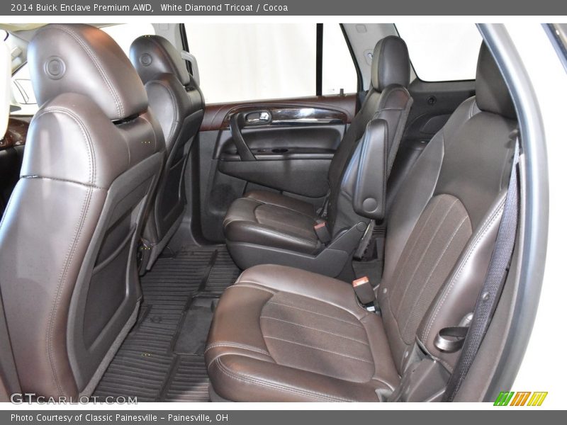 White Diamond Tricoat / Cocoa 2014 Buick Enclave Premium AWD