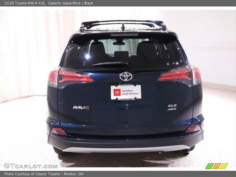 Galactic Aqua Mica / Black 2018 Toyota RAV4 XLE
