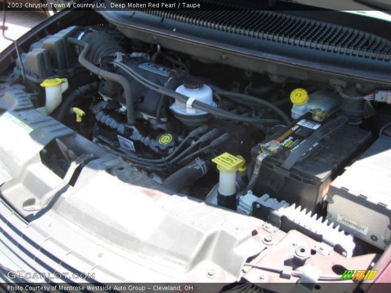 Deep Molten Red Pearl / Taupe 2003 Chrysler Town & Country LXi