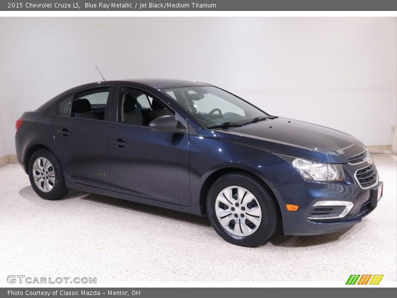 Blue Ray Metallic / Jet Black/Medium Titanium 2015 Chevrolet Cruze LS