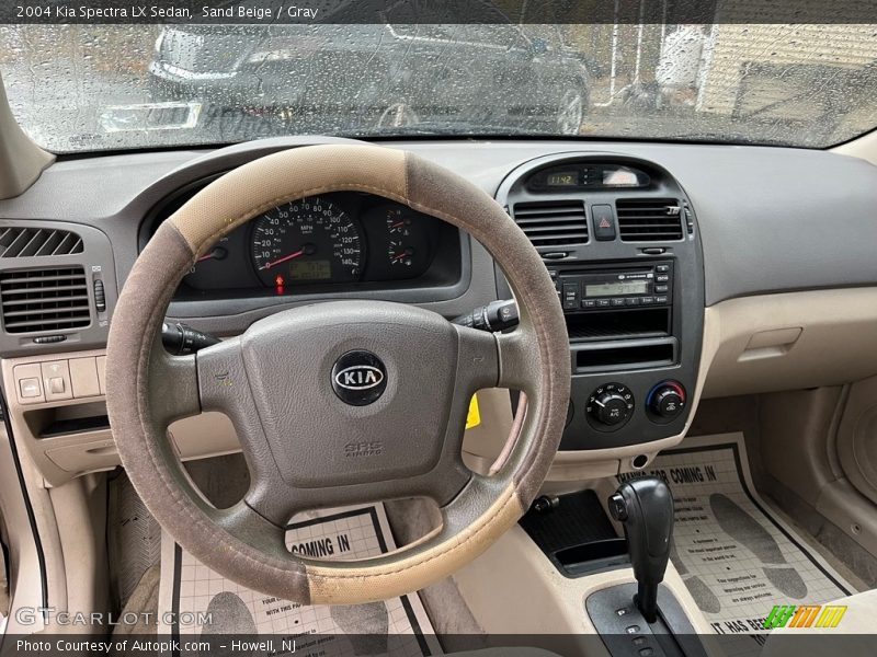 Sand Beige / Gray 2004 Kia Spectra LX Sedan