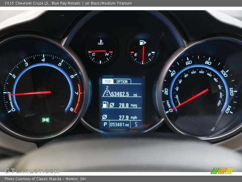 Blue Ray Metallic / Jet Black/Medium Titanium 2015 Chevrolet Cruze LS
