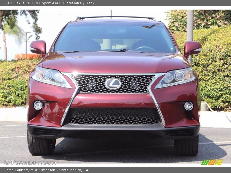 Claret Mica / Black 2015 Lexus RX 350 F Sport AWD