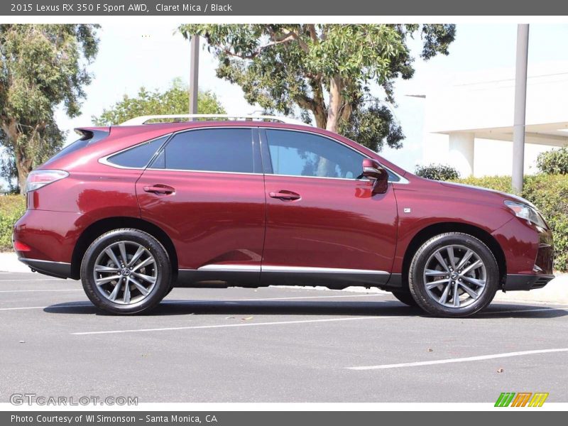 Claret Mica / Black 2015 Lexus RX 350 F Sport AWD