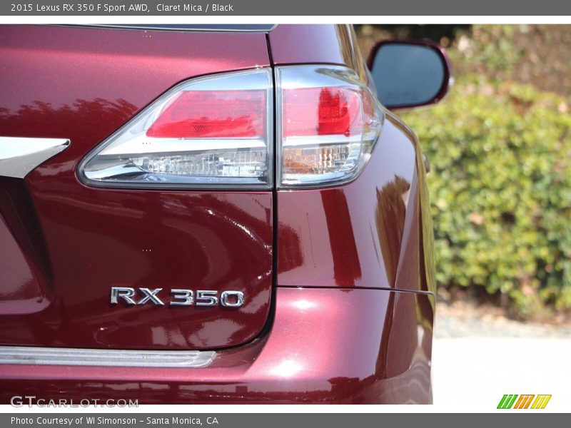 Claret Mica / Black 2015 Lexus RX 350 F Sport AWD