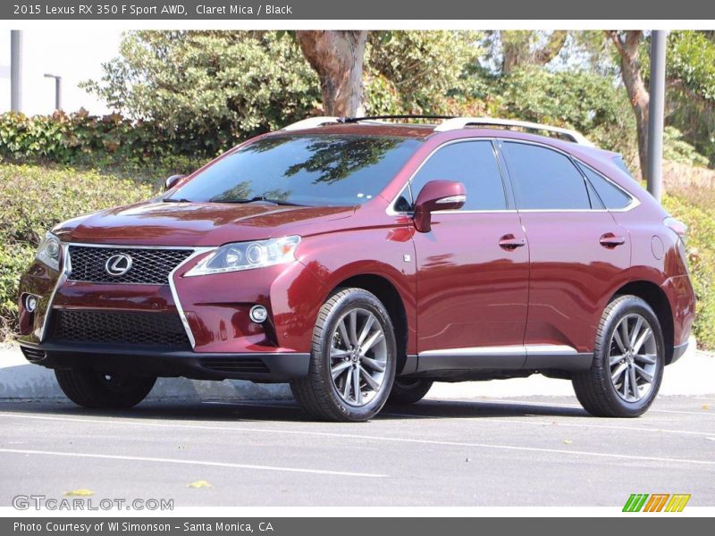 Claret Mica / Black 2015 Lexus RX 350 F Sport AWD