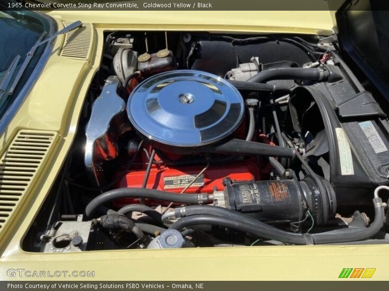 Goldwood Yellow / Black 1965 Chevrolet Corvette Sting Ray Convertible