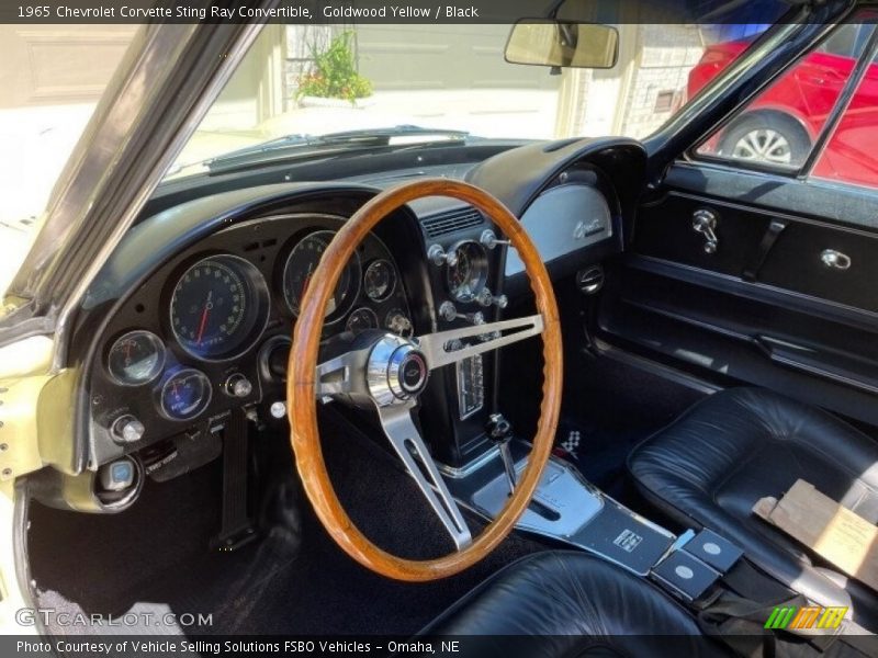 Goldwood Yellow / Black 1965 Chevrolet Corvette Sting Ray Convertible