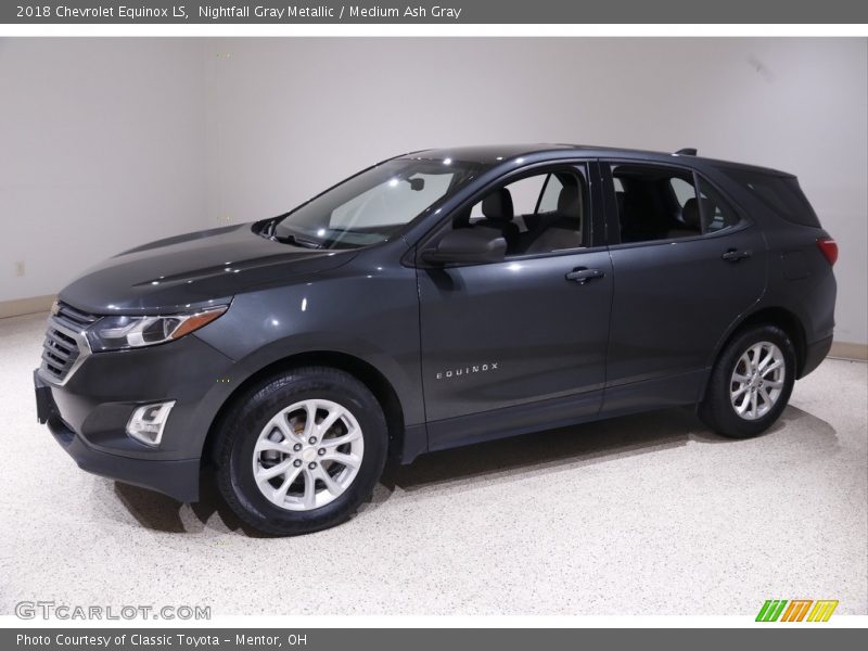 Nightfall Gray Metallic / Medium Ash Gray 2018 Chevrolet Equinox LS