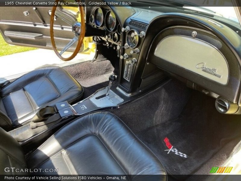 Goldwood Yellow / Black 1965 Chevrolet Corvette Sting Ray Convertible