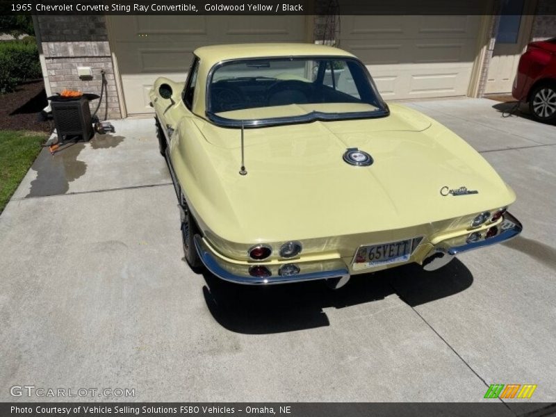 Goldwood Yellow / Black 1965 Chevrolet Corvette Sting Ray Convertible