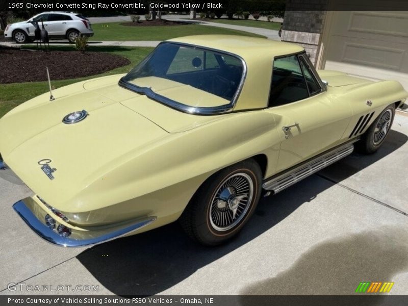 Goldwood Yellow / Black 1965 Chevrolet Corvette Sting Ray Convertible