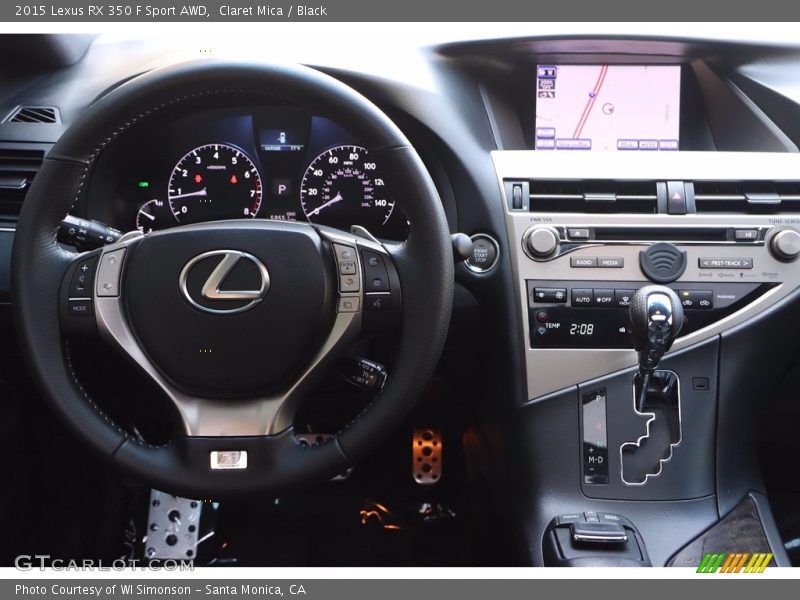 Claret Mica / Black 2015 Lexus RX 350 F Sport AWD