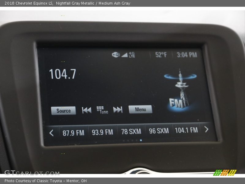 Nightfall Gray Metallic / Medium Ash Gray 2018 Chevrolet Equinox LS