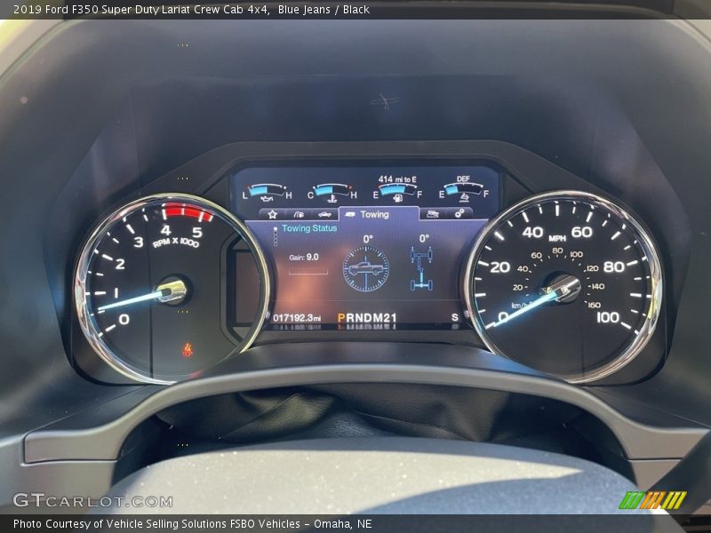 Blue Jeans / Black 2019 Ford F350 Super Duty Lariat Crew Cab 4x4