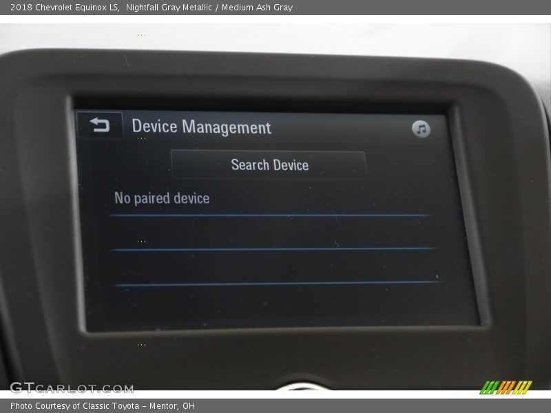 Nightfall Gray Metallic / Medium Ash Gray 2018 Chevrolet Equinox LS