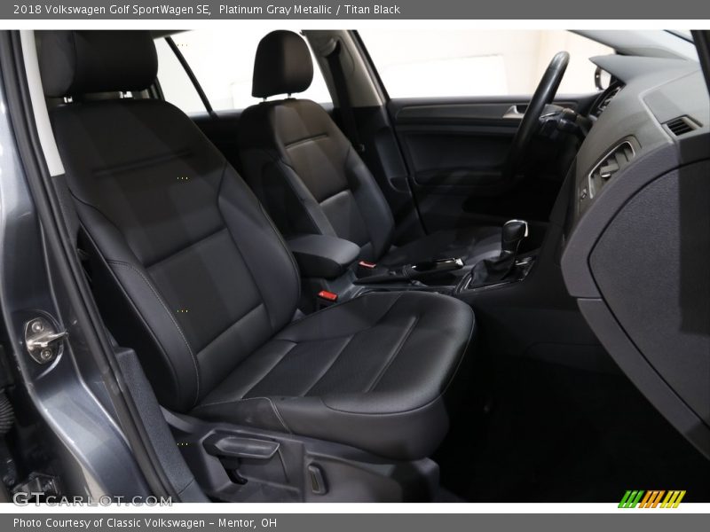 Platinum Gray Metallic / Titan Black 2018 Volkswagen Golf SportWagen SE