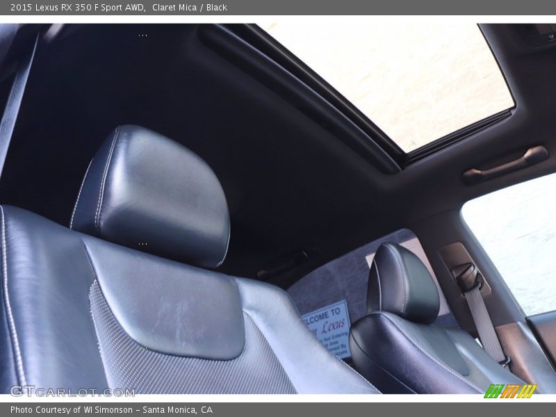 Claret Mica / Black 2015 Lexus RX 350 F Sport AWD