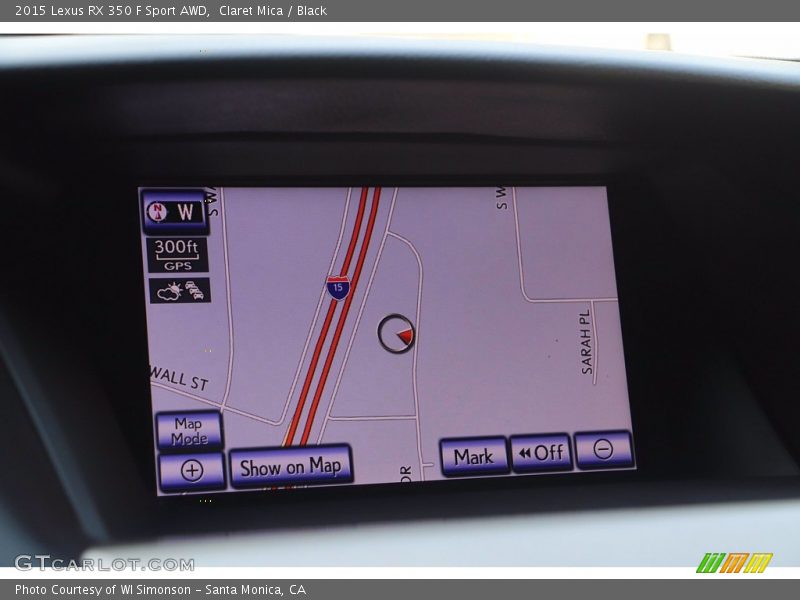 Claret Mica / Black 2015 Lexus RX 350 F Sport AWD