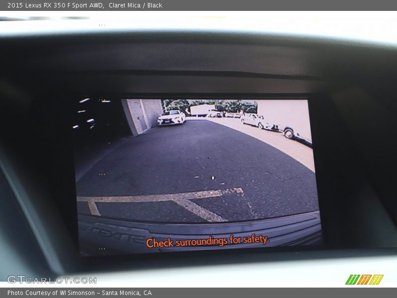 Claret Mica / Black 2015 Lexus RX 350 F Sport AWD