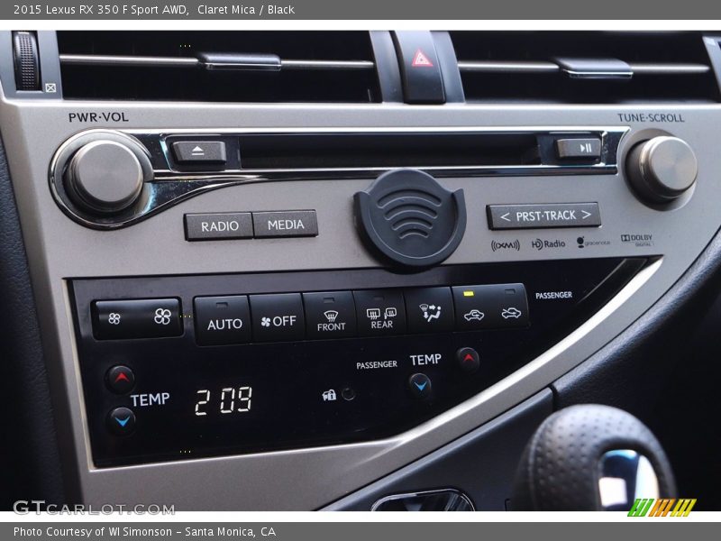 Claret Mica / Black 2015 Lexus RX 350 F Sport AWD