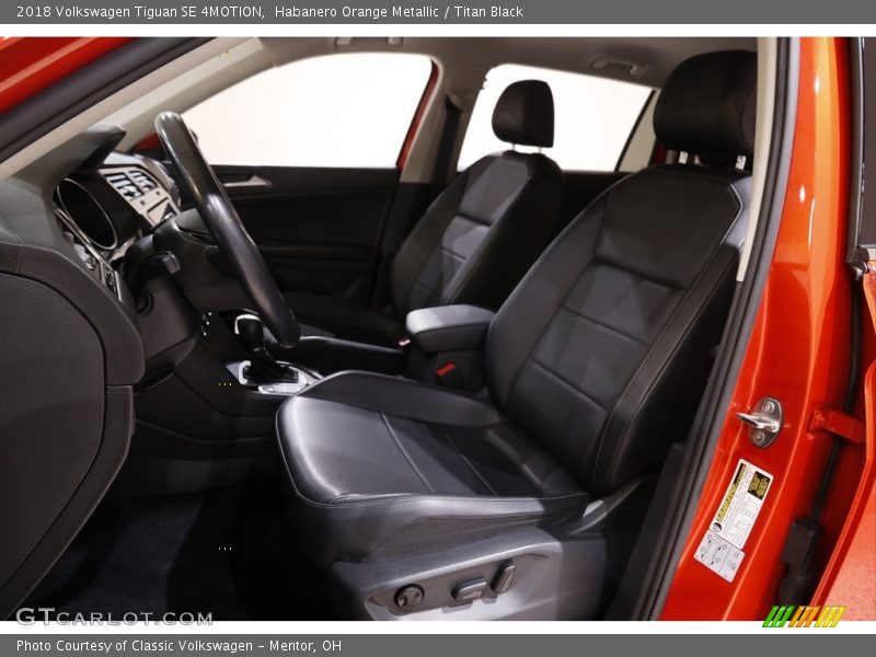 Habanero Orange Metallic / Titan Black 2018 Volkswagen Tiguan SE 4MOTION