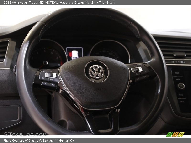 Habanero Orange Metallic / Titan Black 2018 Volkswagen Tiguan SE 4MOTION