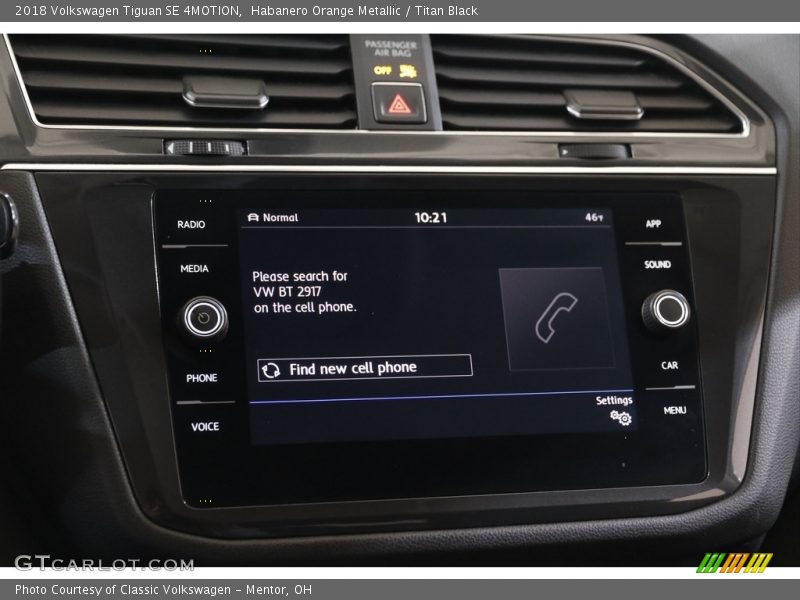 Habanero Orange Metallic / Titan Black 2018 Volkswagen Tiguan SE 4MOTION
