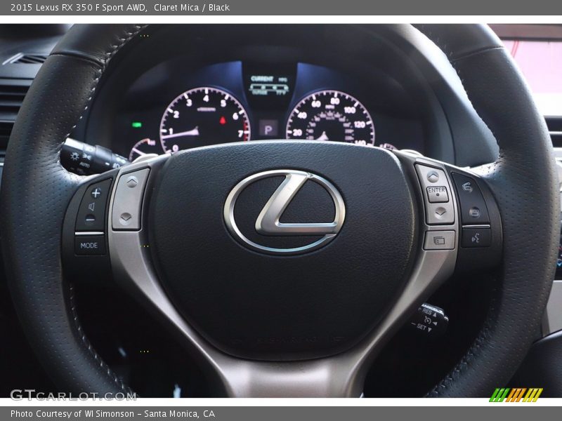 Claret Mica / Black 2015 Lexus RX 350 F Sport AWD