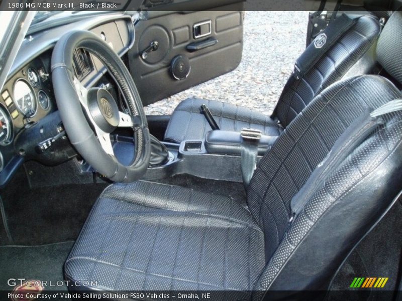 Front Seat of 1980 MGB Mark III