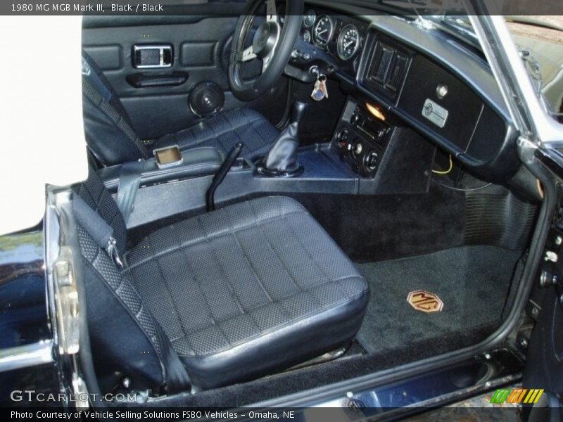 Front Seat of 1980 MGB Mark III