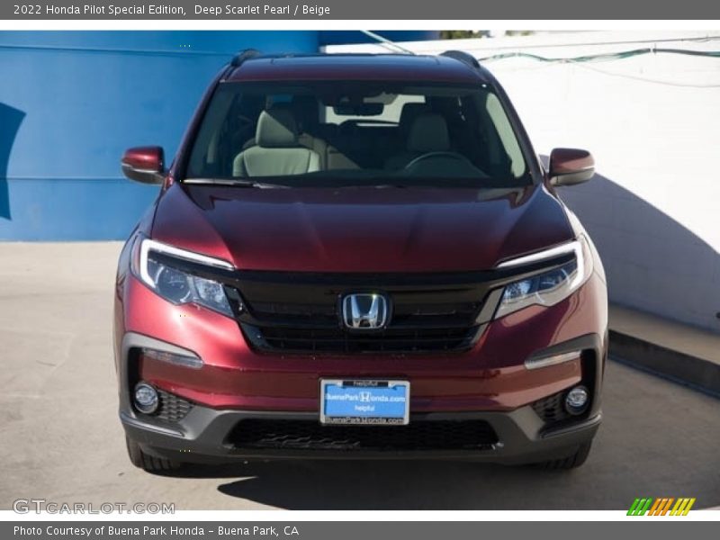 Deep Scarlet Pearl / Beige 2022 Honda Pilot Special Edition
