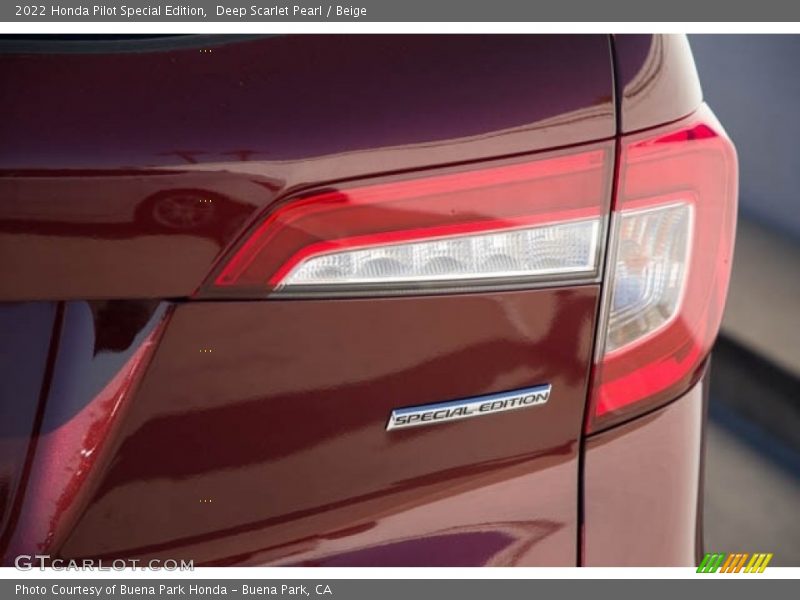 Deep Scarlet Pearl / Beige 2022 Honda Pilot Special Edition