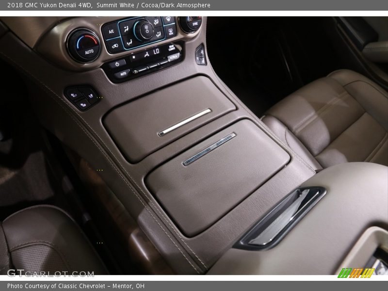 Summit White / Cocoa/Dark Atmosphere 2018 GMC Yukon Denali 4WD
