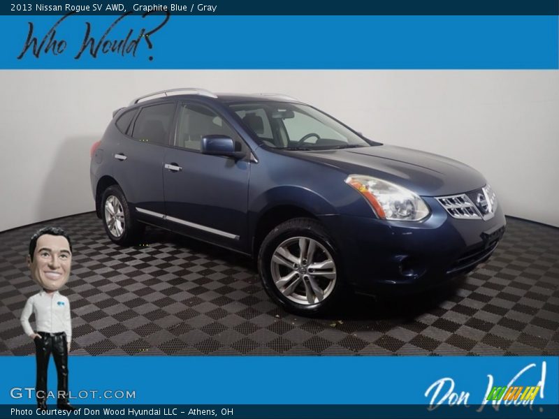 Graphite Blue / Gray 2013 Nissan Rogue SV AWD