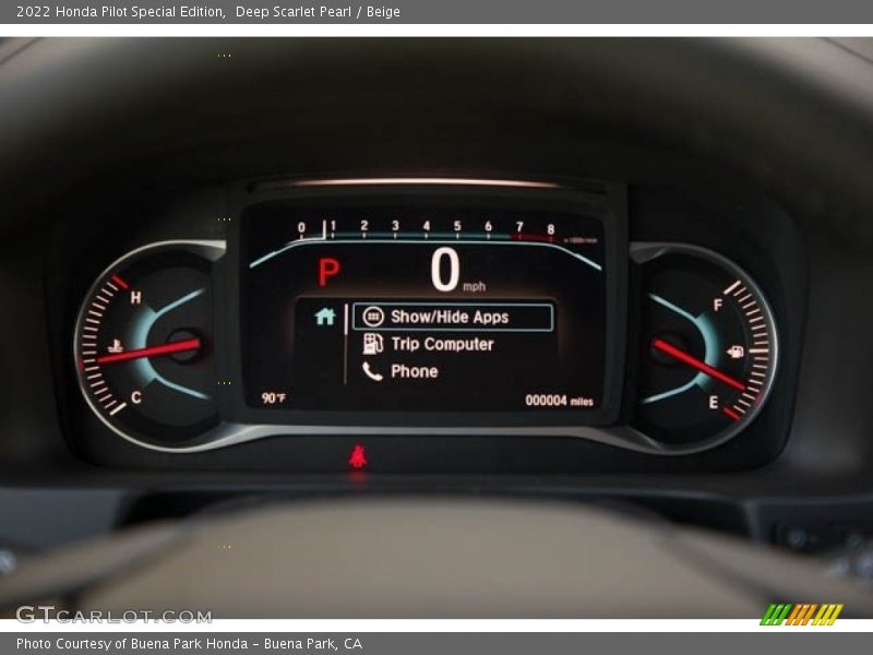 Deep Scarlet Pearl / Beige 2022 Honda Pilot Special Edition