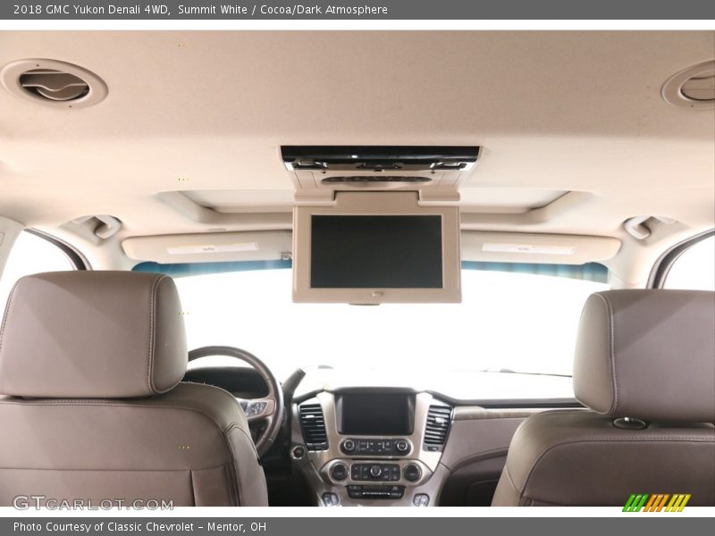 Summit White / Cocoa/Dark Atmosphere 2018 GMC Yukon Denali 4WD