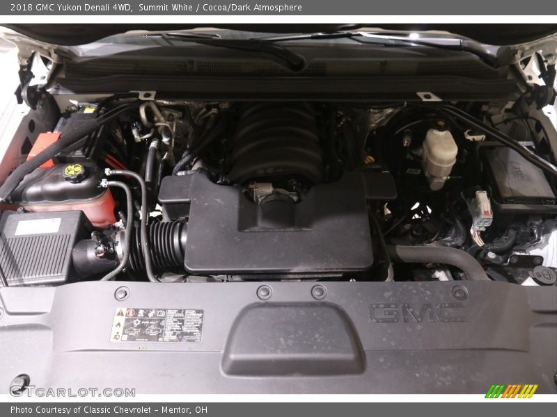 Summit White / Cocoa/Dark Atmosphere 2018 GMC Yukon Denali 4WD