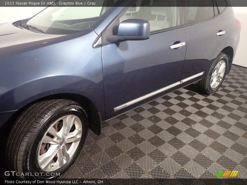 Graphite Blue / Gray 2013 Nissan Rogue SV AWD