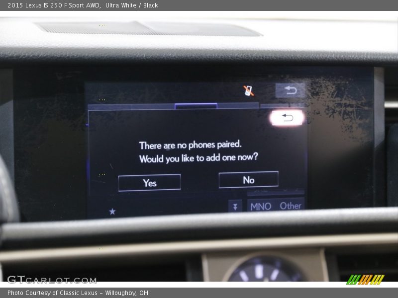 Ultra White / Black 2015 Lexus IS 250 F Sport AWD