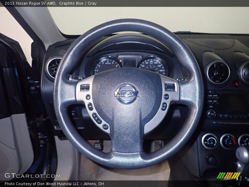 Graphite Blue / Gray 2013 Nissan Rogue SV AWD
