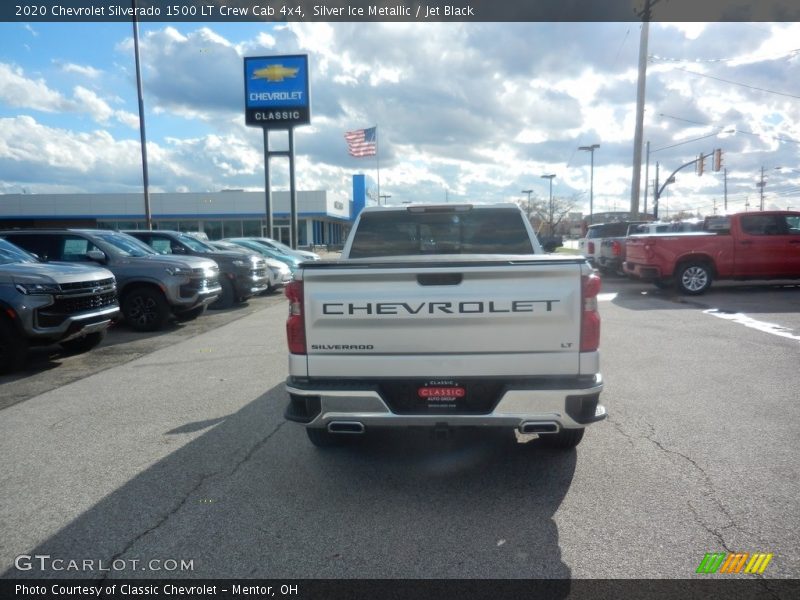 Silver Ice Metallic / Jet Black 2020 Chevrolet Silverado 1500 LT Crew Cab 4x4