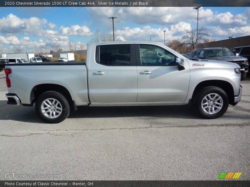 Silver Ice Metallic / Jet Black 2020 Chevrolet Silverado 1500 LT Crew Cab 4x4