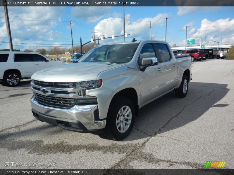 Silver Ice Metallic / Jet Black 2020 Chevrolet Silverado 1500 LT Crew Cab 4x4