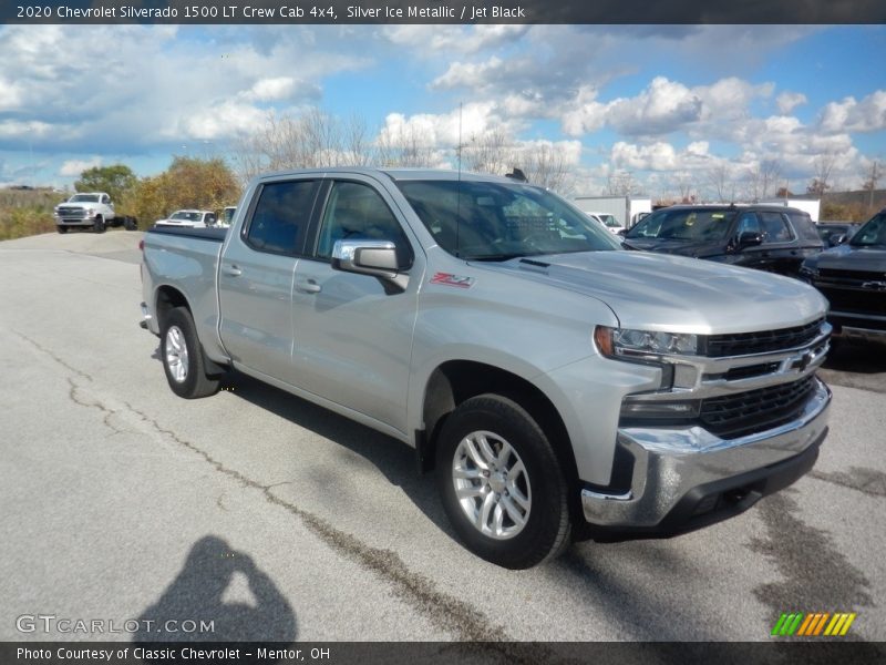 Silver Ice Metallic / Jet Black 2020 Chevrolet Silverado 1500 LT Crew Cab 4x4