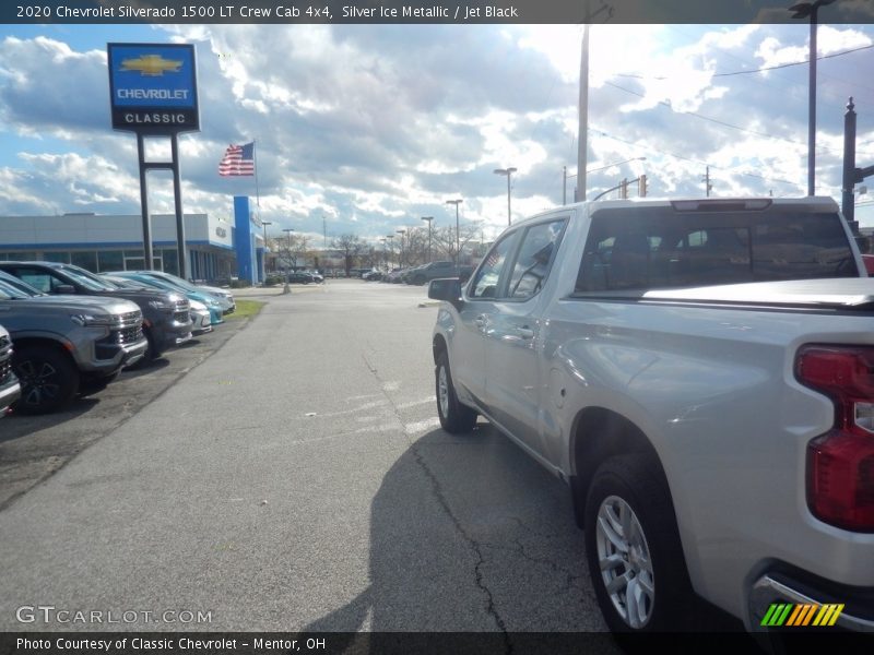 Silver Ice Metallic / Jet Black 2020 Chevrolet Silverado 1500 LT Crew Cab 4x4