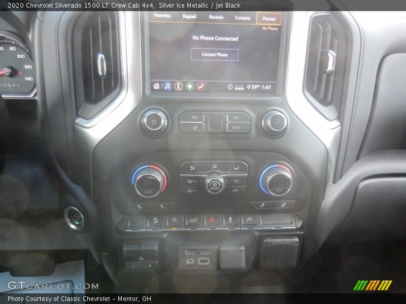 Silver Ice Metallic / Jet Black 2020 Chevrolet Silverado 1500 LT Crew Cab 4x4